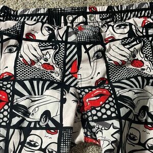 Graphic Pop Art Jean Shorts